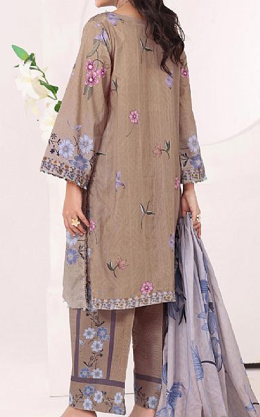 Al Zohaib Beige Lawn Suit | Pakistani Lawn Dress in USA- Image 2