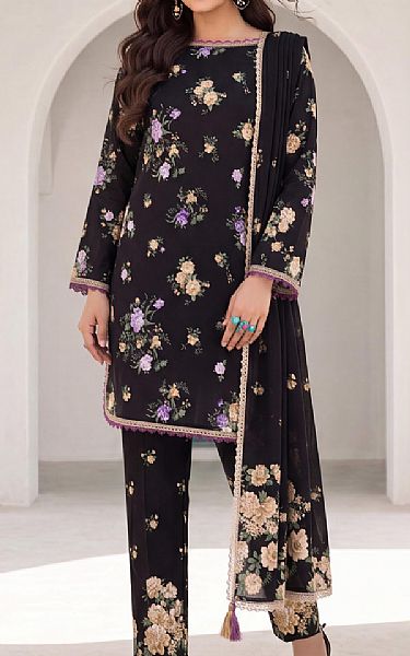 Al Zohaib Black Lawn Suit | Pakistani Lawn Dress in USA- Image 1