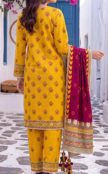 Al Zohaib Mustard Lawn Suit | Pakistani Lawn Dress in USA- Image 2