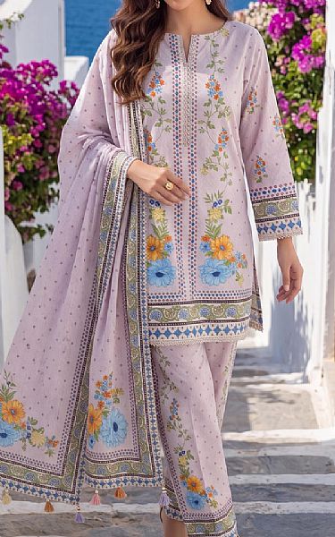 Al Zohaib Pink Flare Lawn Suit | Pakistani Lawn Dress in USA- Image 1
