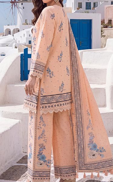 Al Zohaib Peach Lawn Suit | Pakistani Lawn Dress in USA- Image 2