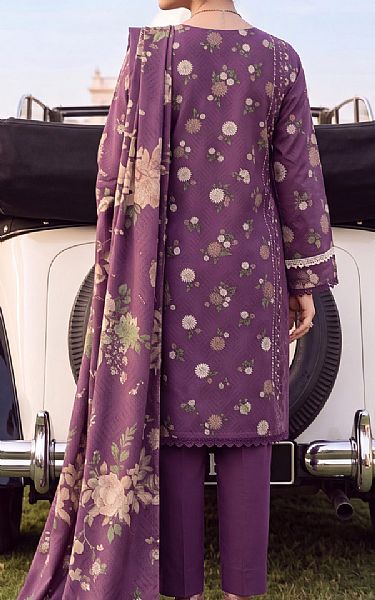 Al Zohaib Plum Lawn Suit | Pakistani Lawn Dress in USA- Image 2