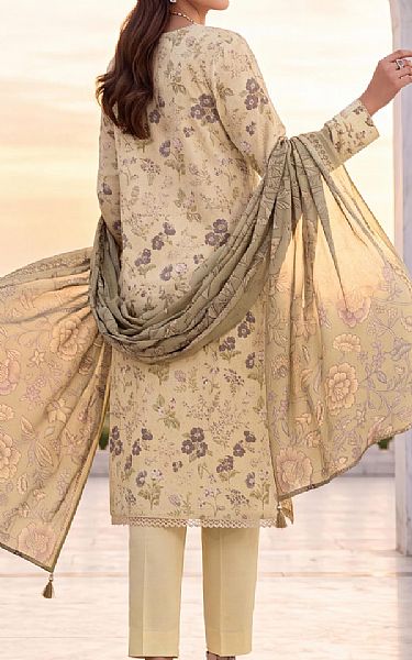 Al Zohaib Cream Lawn Suit | Pakistani Lawn Dress in USA- Image 2