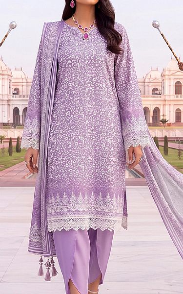 Al Zohaib Lilac Lawn Suit | Pakistani Lawn Dress in USA- Image 1