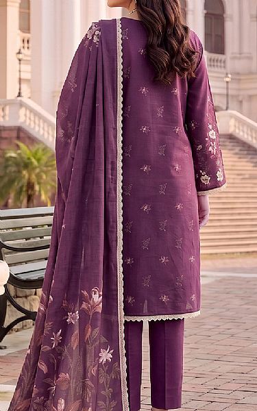Al Zohaib Light Plum Lawn Suit | Pakistani Lawn Dress in USA- Image 2