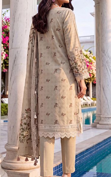 Al Zohaib Beige Lawn Suit | Pakistani Lawn Dress in USA- Image 2