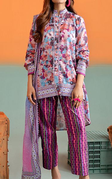 Al Zohaib Lavender Lawn Suit | Pakistani Lawn Suits- Image 1