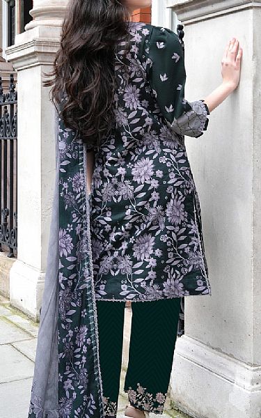 Al Zohaib Green Lawn Suit | Pakistani Lawn Dress in USA- Image 2