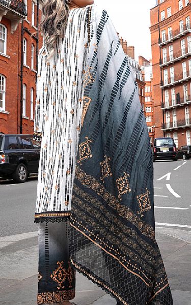Al Zohaib Off White Lawn Suit | Pakistani Lawn Dress in USA- Image 2