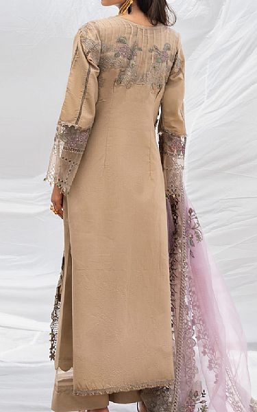 Al Zohaib Tan Lawn Suit | Pakistani Lawn Dress in USA- Image 2