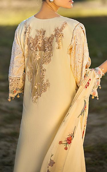 Mahiymaan Ivory Lawn Suit | Pakistani Lawn Suits- Image 2