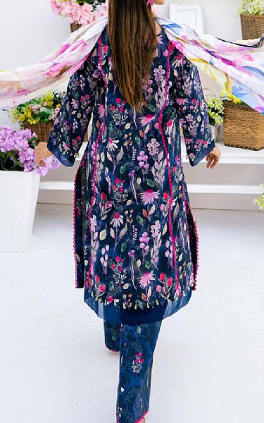 Al Zohaib Blue Lawn Suit | Pakistani Lawn Dress in USA- Image 2
