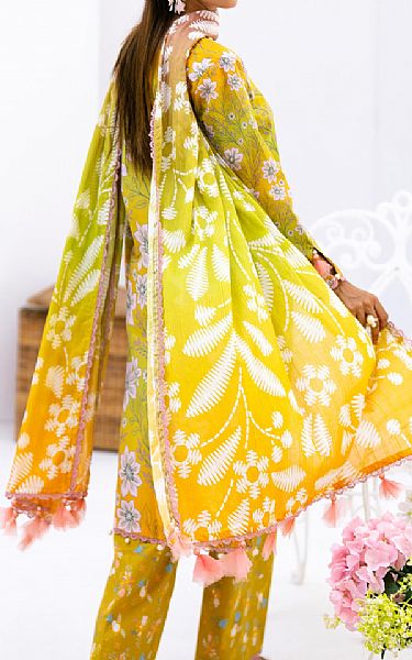 Al Zohaib Lime Green Lawn Suit | Pakistani Lawn Dress in USA- Image 2