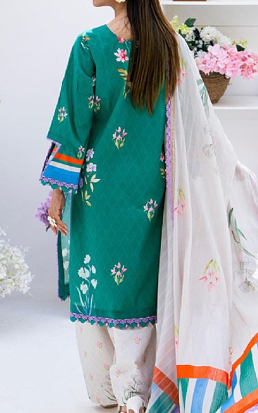 Al Zohaib Sea Green Lawn Suit | Pakistani Lawn Dress in USA- Image 2