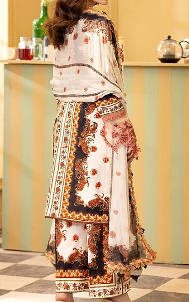 Al Zohaib Off White Lawn Suit | Pakistani Lawn Dress in USA- Image 2