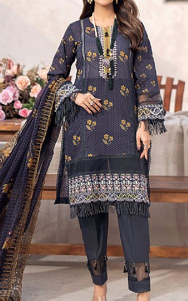 Al Zohaib Mulled Wine Cambric Suit | Pakistani Lawn Suits- Image 1