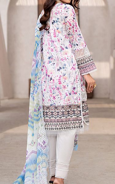 Al Zohaib White Cambric Suit | Pakistani Lawn Suits- Image 2