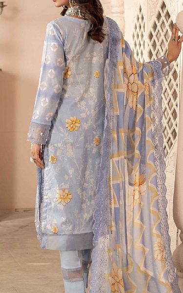 Al Zohaib Baby Blue Lawn Suit | Pakistani Lawn Dress in USA- Image 2
