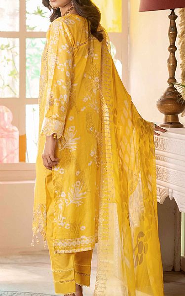 Al Zohaib Golden Yellow Lawn Suit | Pakistani Lawn Dress in USA- Image 2