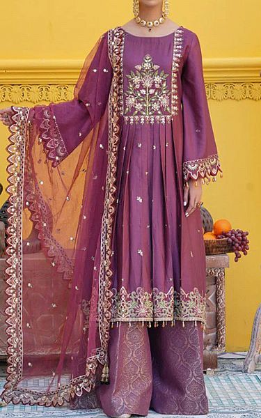 Shocking Pink Cotton Suit | Anamta Pakistani Winter Dresses