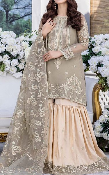 Anamta Cotton Seed Organza Suit | Pakistani Embroidered Chiffon Dresses- Image 1