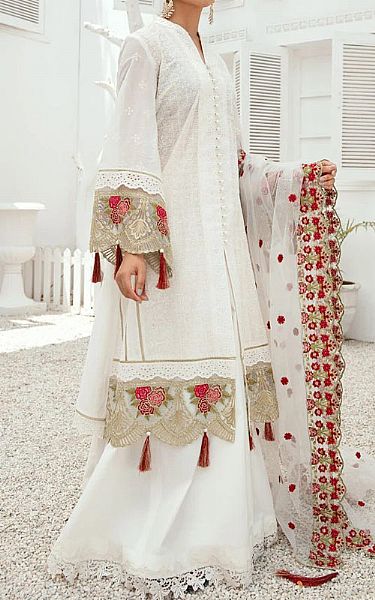 Anamta Off-white Lawn Suit | Pakistani Lawn Suits- Image 2