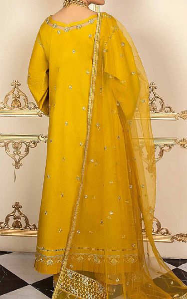 Anamta Golden Yellow Lawn Suit | Pakistani Lawn Suits- Image 2