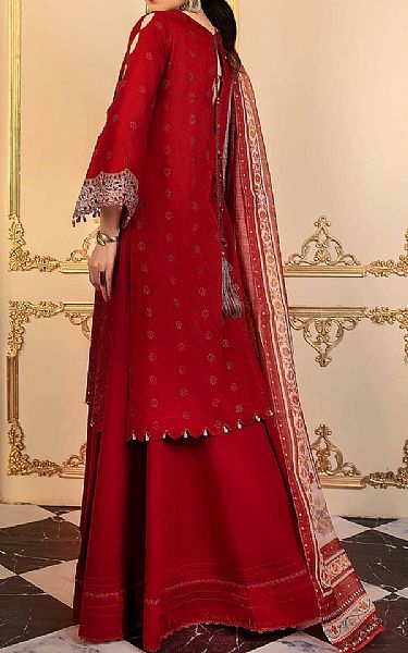 Anamta Scarlet Lawn Suit | Pakistani Lawn Suits- Image 2