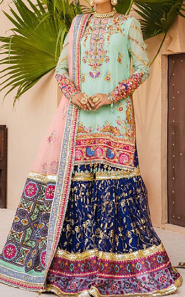 Anaya Mint Green Chiffon Suit | Pakistani Wedding Dresses- Image 1