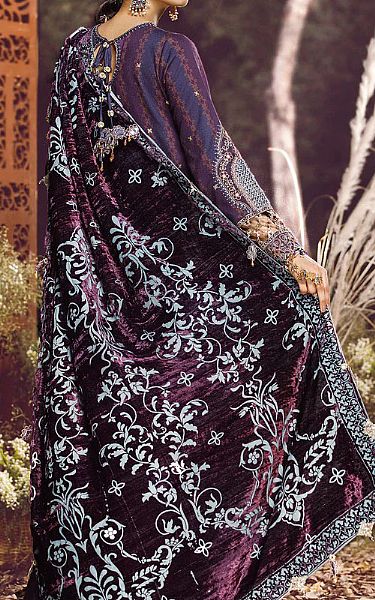 Anaya Purple Linen Suit | Pakistani Dresses in USA- Image 2