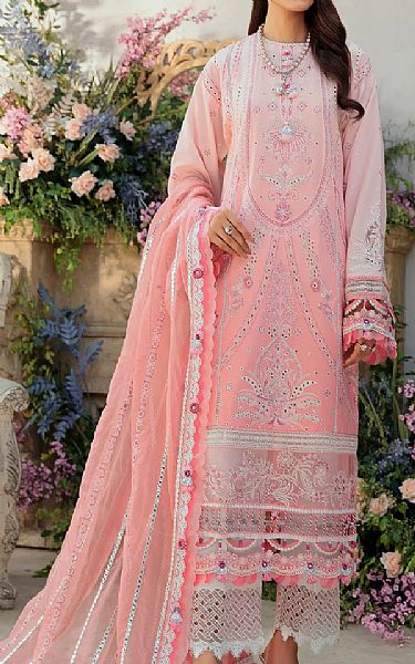 Anaya Baby Pink Lawn Suit | Pakistani Dresses in USA- Image 1
