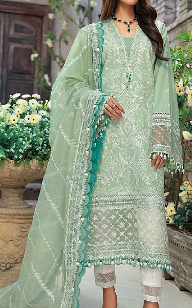 Anaya Pistachio Green Lawn Suit | Pakistani Dresses in USA- Image 1