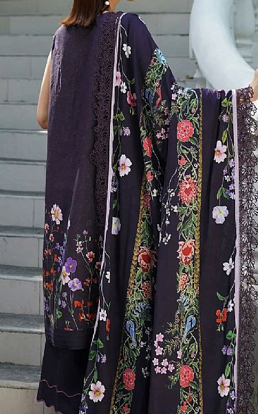 Asifa N Nabeel Indigo Viscose Suit | Pakistani Winter Dresses in USA- Image 2