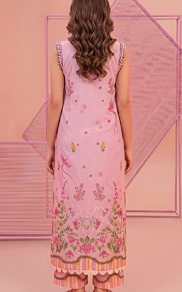 Asifa N Nabeel Baby Pink Lawn Suit | Pakistani Lawn Dress in USA- Image 2