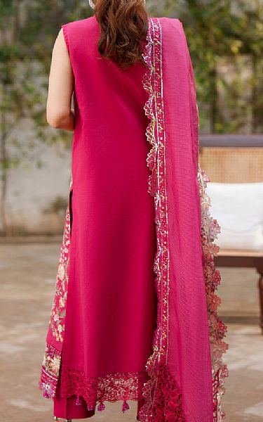 Asifa N Nabeel Hot Pink Lawn Suit | Pakistani Lawn Dress in USA- Image 2