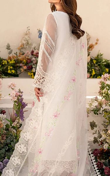Asifa N Nabeel Off White Lawn Suit | Pakistani Lawn Dress in USA- Image 2