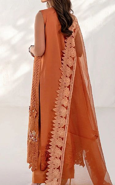 Asifa N Nabeel Rust Lawn Suit | Pakistani Lawn Dress in USA- Image 2