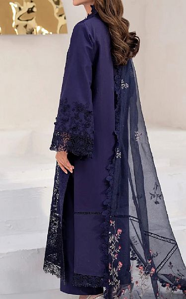 Asifa N Nabeel Indigo Lawn Suit | Pakistani Lawn Dress in USA- Image 2