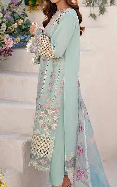 Asifa N Nabeel Summer Green Lawn Suit | Pakistani Lawn Dress in USA- Image 2
