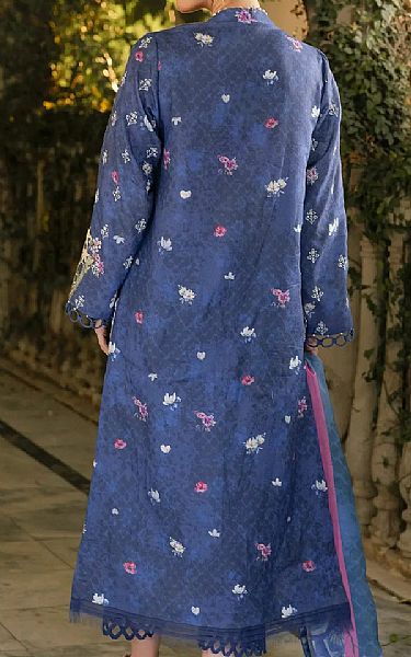 Asifa N Nabeel Dusk Blue Lawn Suit | Pakistani Lawn Dress in USA- Image 2