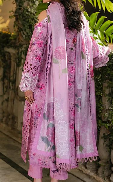Asifa N Nabeel Pink Pearl Lawn Suit | Pakistani Lawn Dress in USA- Image 2