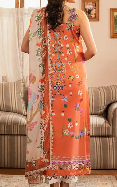 Asifa N Nabeel Coral Lawn Suit | Pakistani Lawn Dress in USA- Image 2