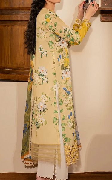 Asifa N Nabeel Yellow Lawn Suit | Pakistani Lawn Dress in USA- Image 2