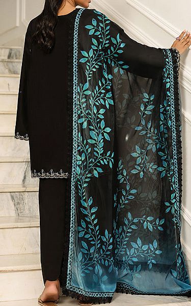 Asim Jofa Black Cambric Suit | Pakistani Lawn Dress in USA- Image 2