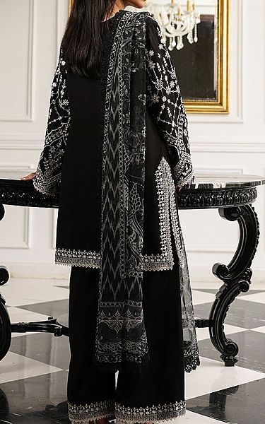 Asim Jofa Black Cambric Suit | Pakistani Lawn Dress in USA- Image 2