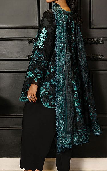 Asim Jofa Black Cambric Suit | Pakistani Lawn Dress in USA- Image 2