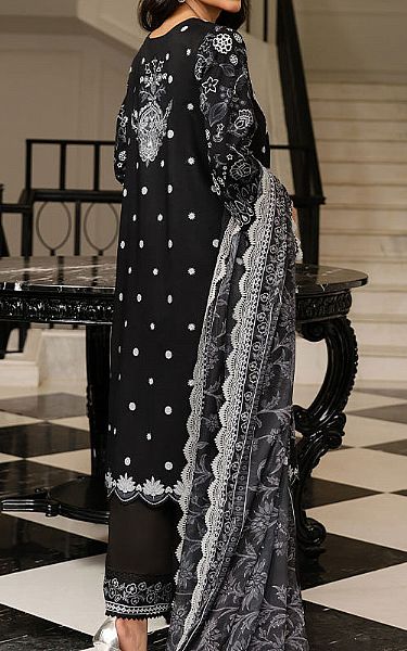 Asim Jofa Black Cambric Suit | Pakistani Lawn Dress in USA- Image 2