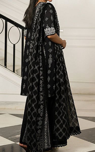 Asim Jofa Black Lawn Suit (2 pcs) | Pakistani Lawn Dress in USA- Image 2