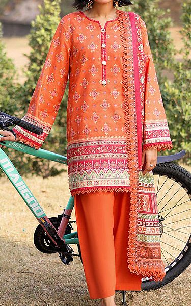 Asim Jofa Coral Lawn Suit | Pakistani Lawn Dress in USA- Image 1