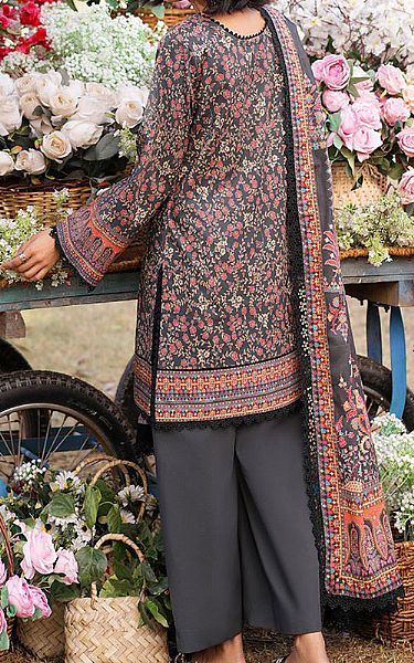 Asim Jofa Grey Lawn Suit | Pakistani Lawn Dress in USA- Image 2